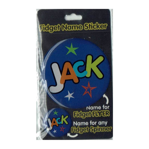 Fidget Flyer Name Stickers Jack - Heritage Of Scotland - JACK