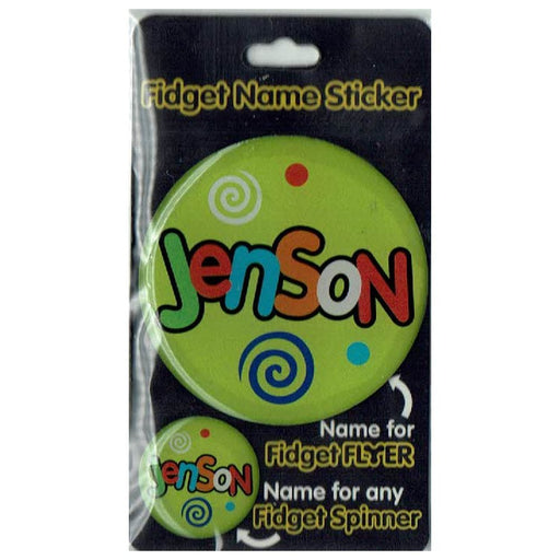 Fidget Flyer Name Stickers Jenson - Heritage Of Scotland - JENSON