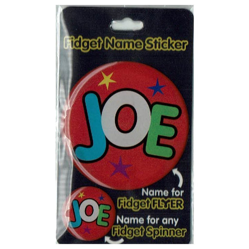 Fidget Flyer Name Stickers Joe - Heritage Of Scotland - JOE