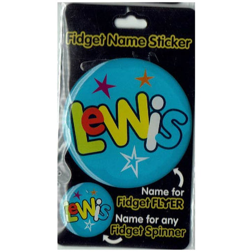 Fidget Flyer Name Stickers Lewis - Heritage Of Scotland - LEWIS