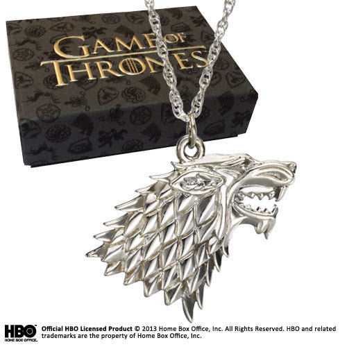 Game Of Thrones - Sterling Silver Stark Pendant - Heritage Of Scotland - NA