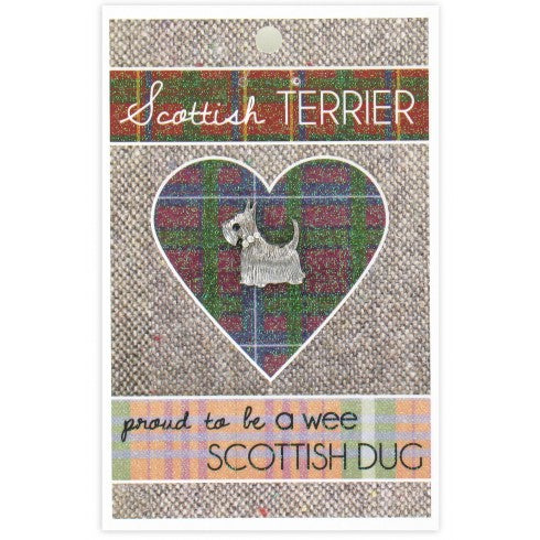 Gem Scottie Dog Pin Wee Scottish Dug - Heritage Of Scotland - N/A