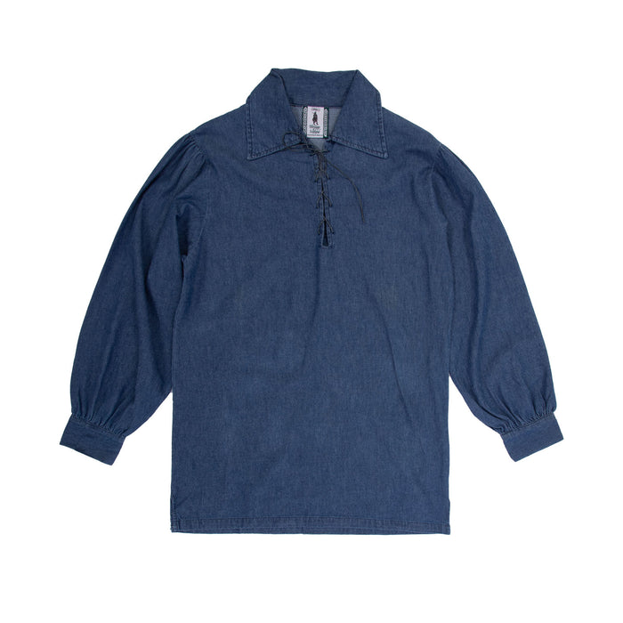 Gents Ghillie Shirts Denim - Heritage Of Scotland - DENIM