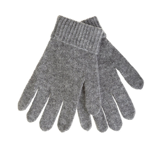 Gents Plain Lambswool Mix Glove Charcoal - Heritage Of Scotland - CHARCOAL