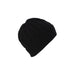 Gents Seed Stitch Rib Turn Up Beanie Black - Heritage Of Scotland - BLACK