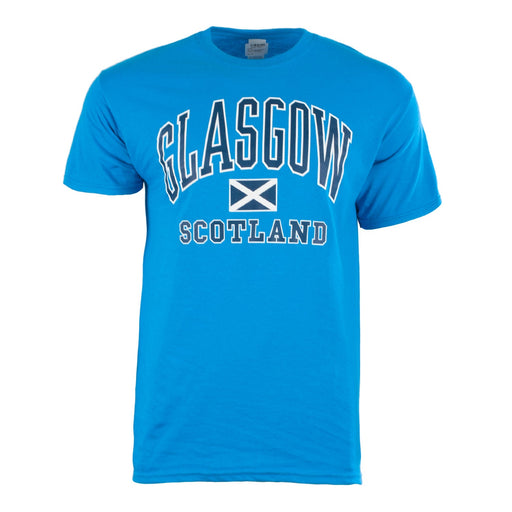 Glasgow Harvard Adults T-Shirt Sapphire - Heritage Of Scotland - SAPPHIRE