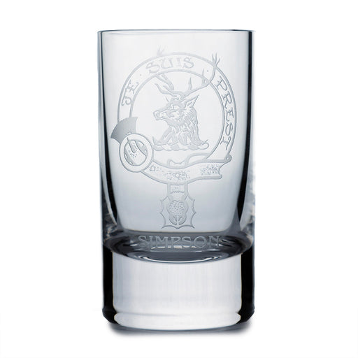 Glencairn Whisky Glass Simpson - Heritage Of Scotland - SIMPSON