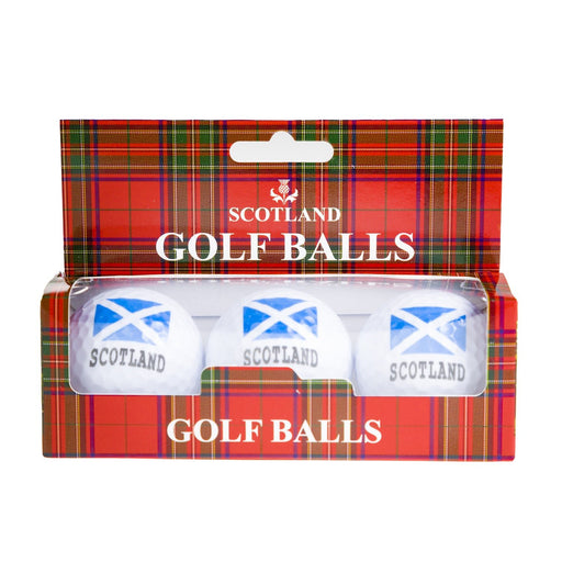 Golf Ball 3Pk Saltire Flag - Heritage Of Scotland - NA