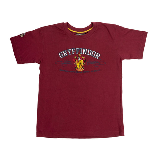 Gryffindor Embroidered Kids T-Shirt - Heritage Of Scotland - MAROON