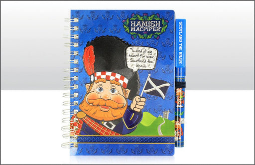 Hamish Macpiper Notepad & Pen - Heritage Of Scotland - NA