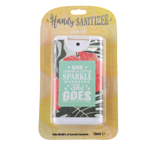 Handy Sanitizer She Leaves A Little Sparkle Wherever She - Heritage Of Scotland - SHE LEAVES A LITTLE SPARKLE WHEREVER SHE