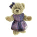 Harris Tweed Girl Bear Pink/Lilac Check - Heritage Of Scotland - PINK/LILAC CHECK
