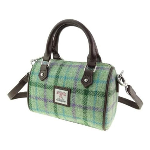 Harris Tweed Kilbride Mini Bowling Bag Bright Green - Heritage Of Scotland - Bright Green