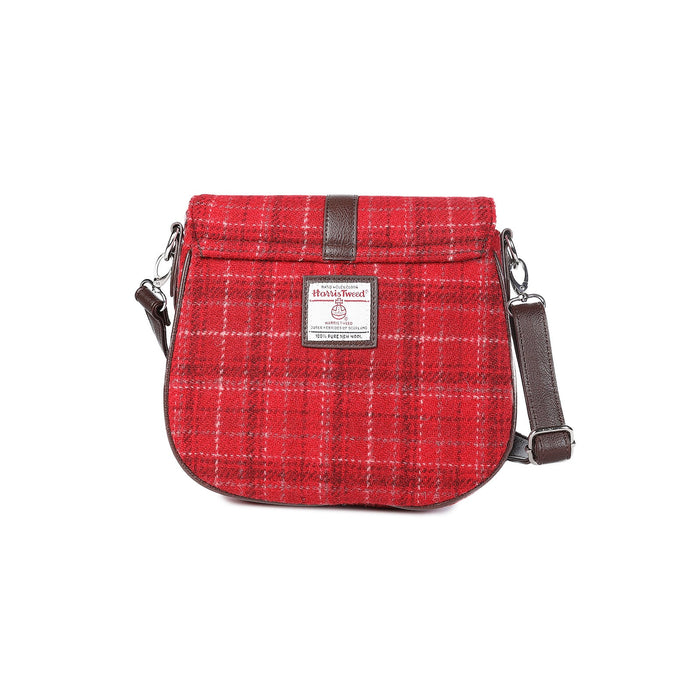 Harris Tweed Ladies Shoulder Bag - Beauly Red Check - Heritage Of Scotland - RED CHECK