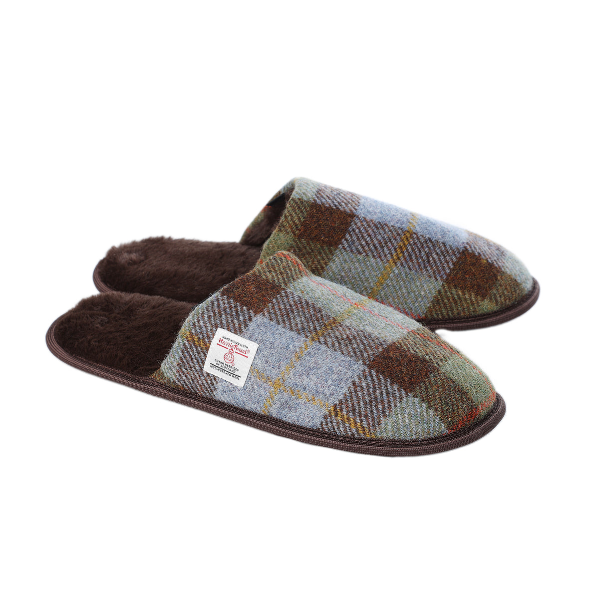 Mens on sale tweed slippers