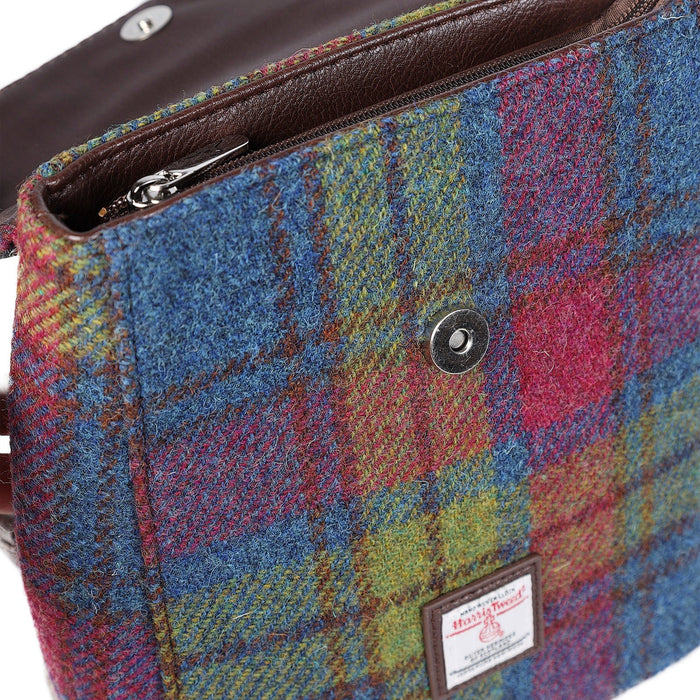 Harris Tweed Tummel Backpack Multi Colour Tartan - Heritage Of Scotland - MULTI COLOUR TARTAN