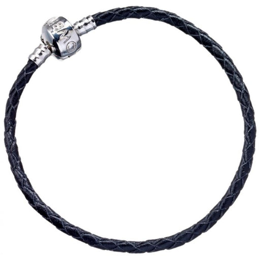 Harry Potter Black Leather Charm Bracelet For Slider Charms 21Cm - Heritage Of Scotland - NA
