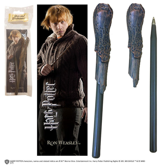 Harry Potter - Ron Weasley Wand Pen & Bookmark - Heritage Of Scotland - NA
