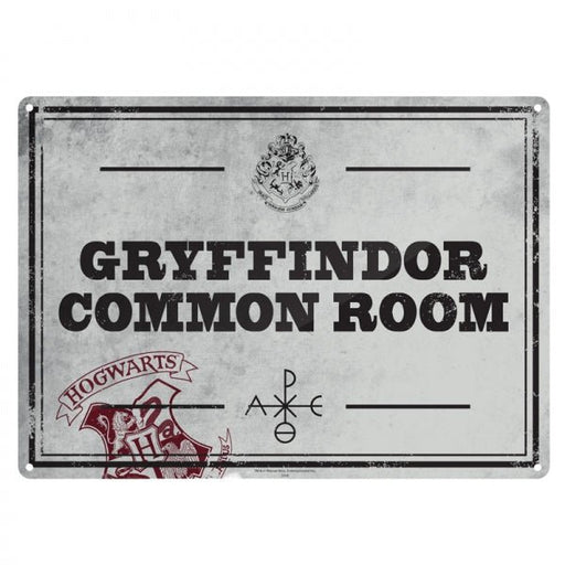 Harry Potter - Tin Sign Small Common Room - Heritage Of Scotland - NA