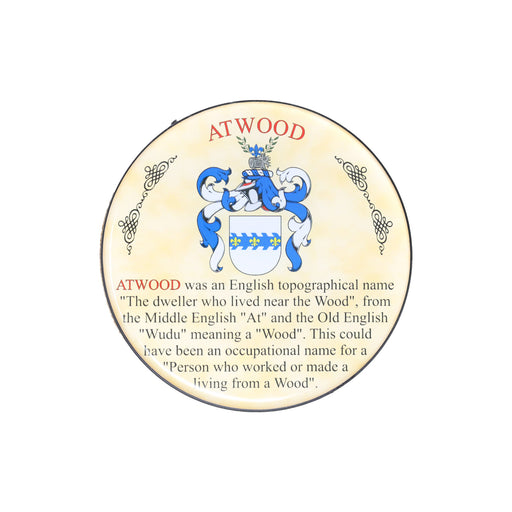 Heraldic Coaster Atwood - Heritage Of Scotland - ATWOOD