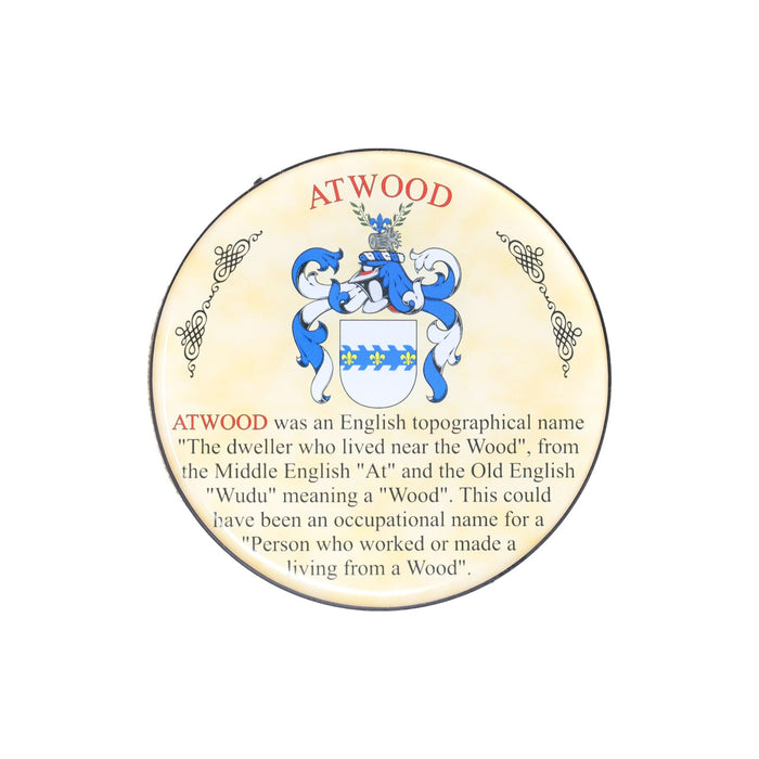 Heraldic Coaster Atwood - Heritage Of Scotland - ATWOOD