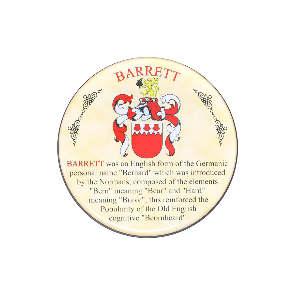 Heraldic Coaster Barrett Heritage of Scotland — Heritage Of Scotland