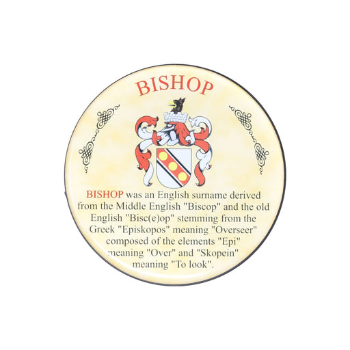 Heraldic Coaster Bishop - Heritage Of Scotland - BISHOP