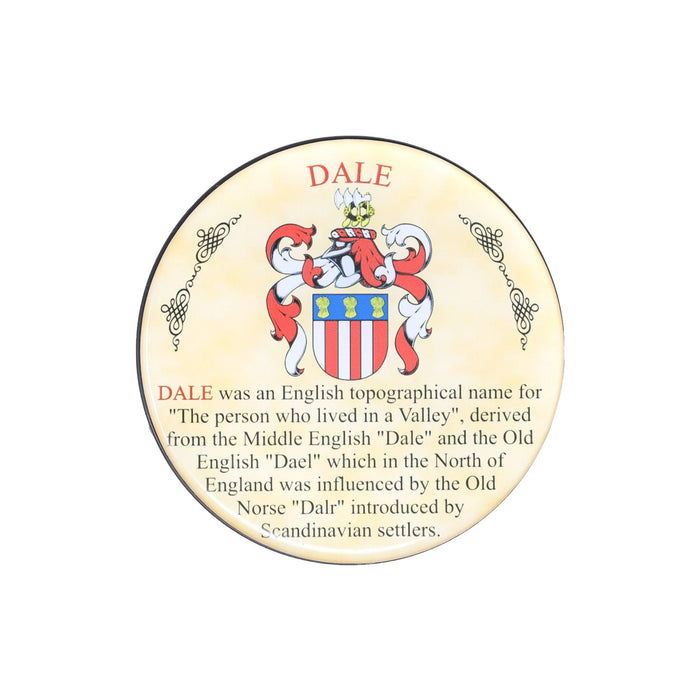 Heraldic Coaster Dale - Heritage Of Scotland - DALE