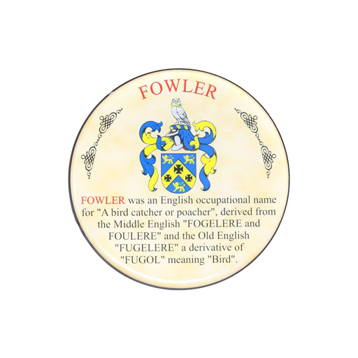 Heraldic Coaster Fowler - Heritage Of Scotland - FOWLER