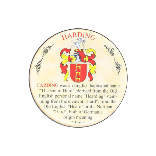 Heraldic Coaster Harding - Heritage Of Scotland - HARDING