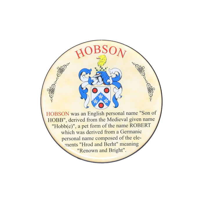 Heraldic Coaster Hobson - Heritage Of Scotland - HOBSON