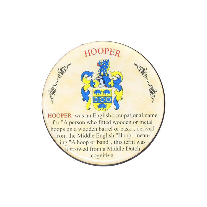 Heraldic Coaster Hooper - Heritage Of Scotland - HOOPER