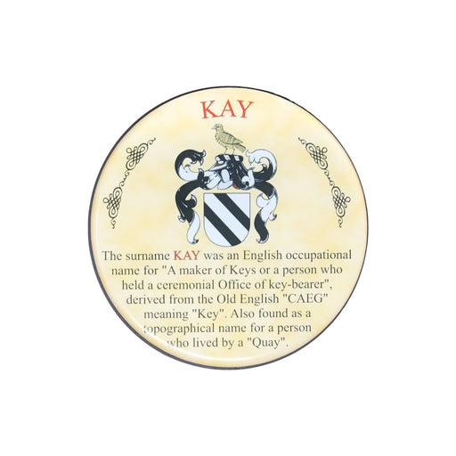 Heraldic Coaster Kay - Heritage Of Scotland - KAY