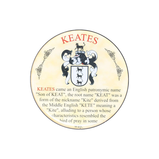 Heraldic Coaster Keates - Heritage Of Scotland - KEATES