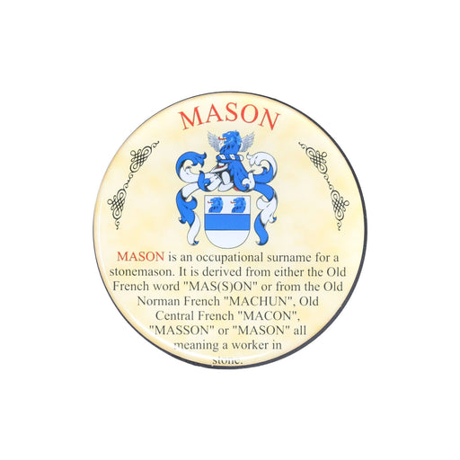Heraldic Coaster Mason - Heritage Of Scotland - MASON