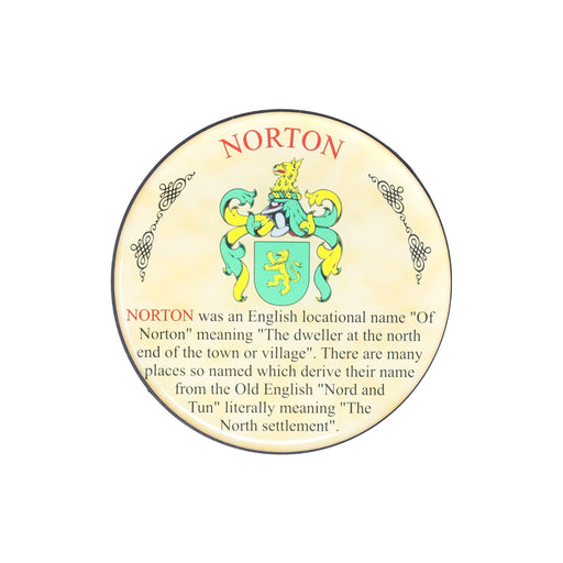 Heraldic Coaster Norton - Heritage Of Scotland - NORTON