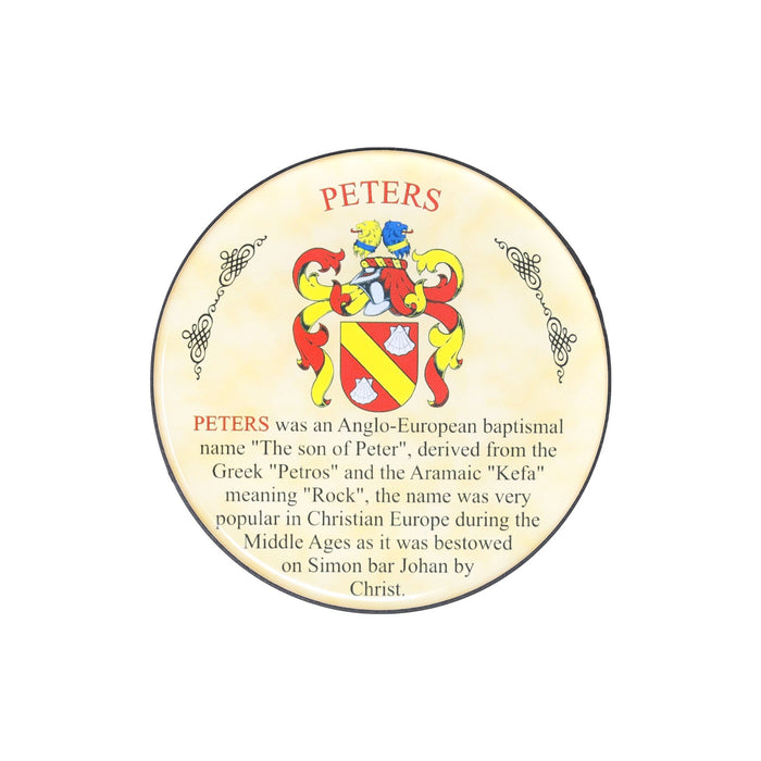 Heraldic Coaster Peters - Heritage Of Scotland - PETERS