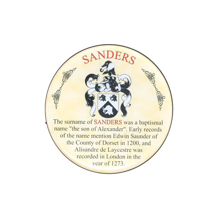 Heraldic Coaster Sanders - Heritage Of Scotland - SANDERS