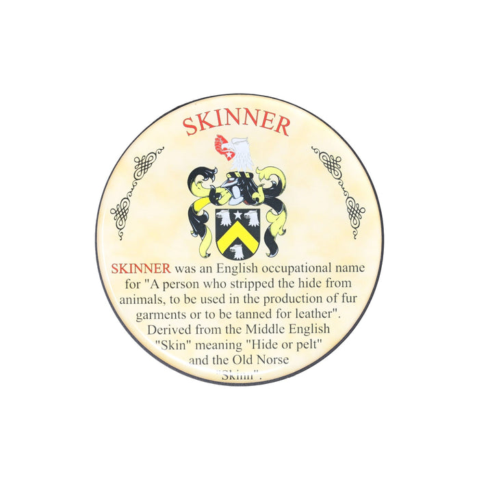Heraldic Coaster Skinner - Heritage Of Scotland - SKINNER