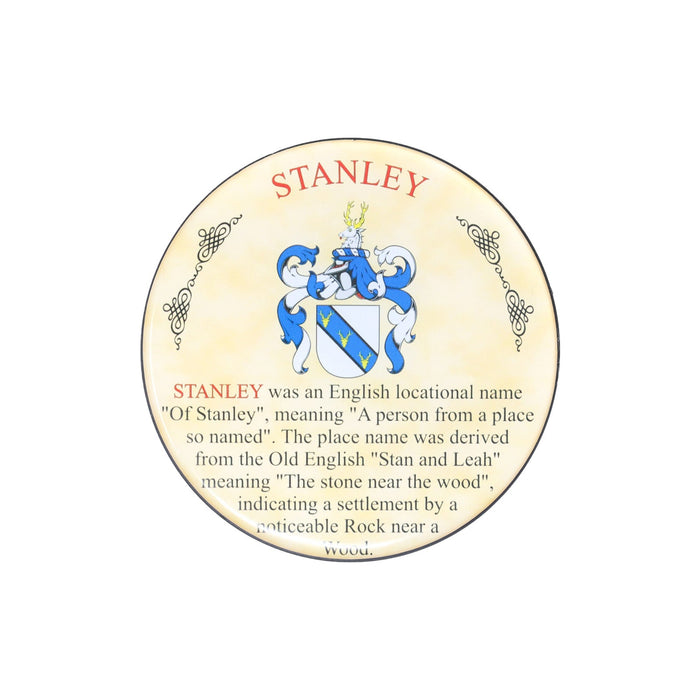 Heraldic Coaster Stanley - Heritage Of Scotland - STANLEY