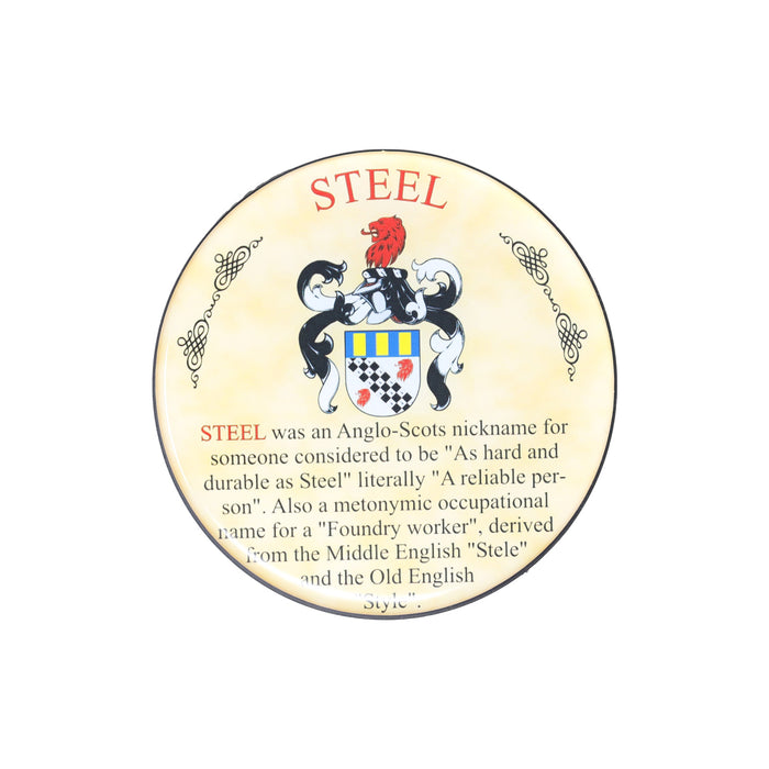 Heraldic Coaster Steel - Heritage Of Scotland - STEEL