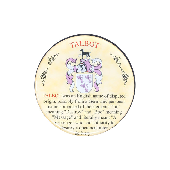 Heraldic Coaster Talbot - Heritage Of Scotland - TALBOT