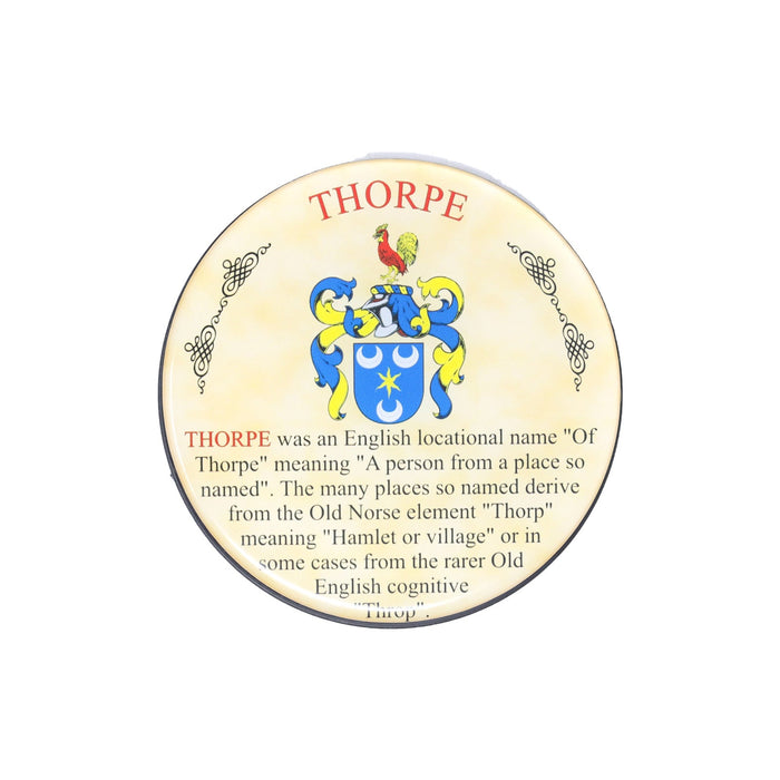 Heraldic Coaster Thorpe - Heritage Of Scotland - THORPE