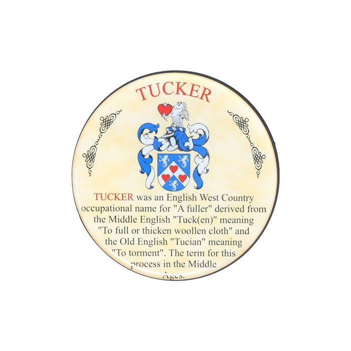 Heraldic Coaster Tucker - Heritage Of Scotland - TUCKER