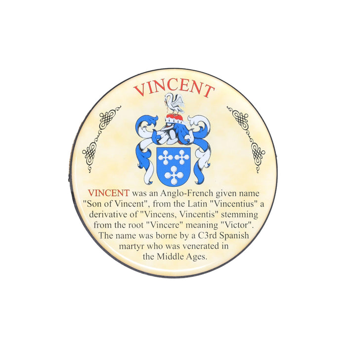 Heraldic Coaster Vincent - Heritage Of Scotland - VINCENT