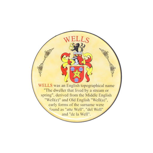 Heraldic Coaster Wells - Heritage Of Scotland - WELLS