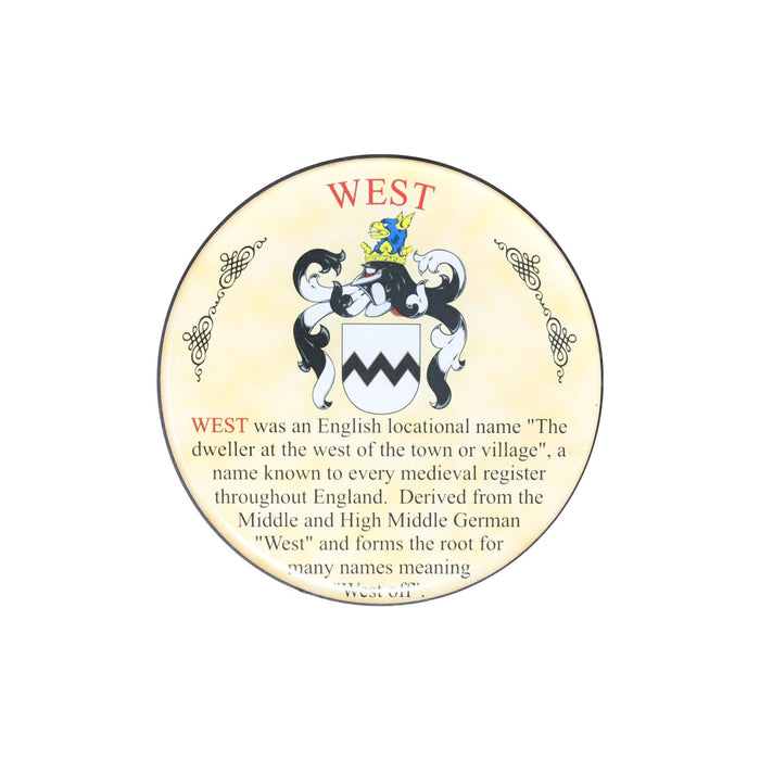 Heraldic Coaster West - Heritage Of Scotland - WEST