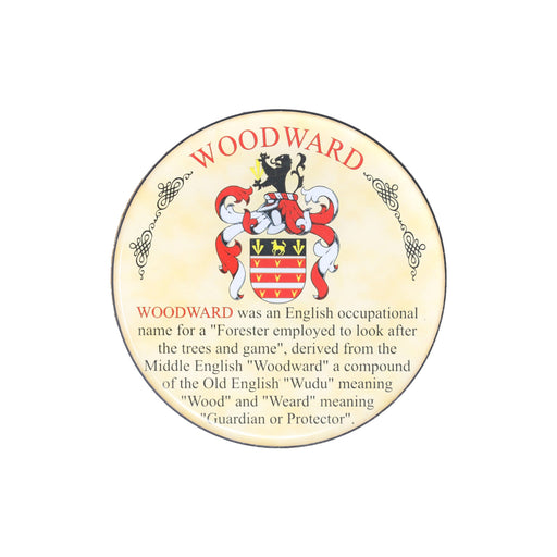 Heraldic Coaster Woodward - Heritage Of Scotland - WOODWARD