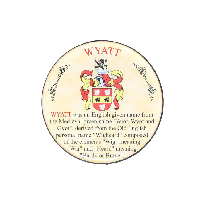 Heraldic Coaster Wyatt - Heritage Of Scotland - WYATT