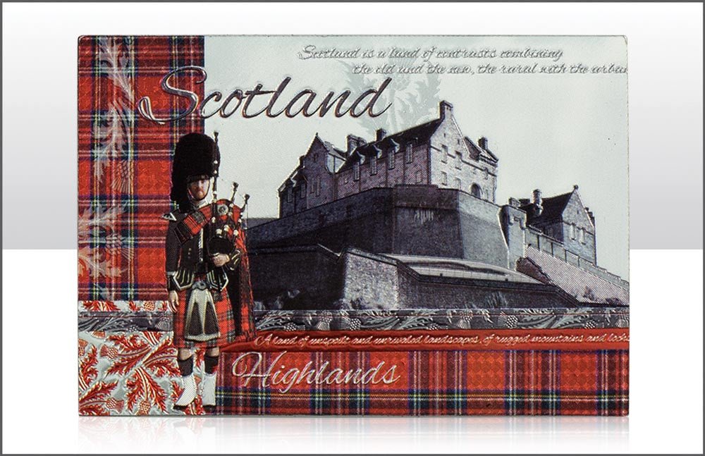 Heraldic Scotland Foil Stamped Magnet - Heritage Of Scotland - NA